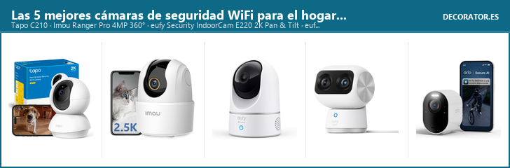 Las 5 mejores cámaras de seguridad WiFi para el hogar en 2026: comparativa completa