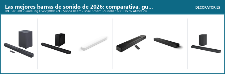 Las mejores barras de sonido de 2026: comparativa, guía de compra y veredicto